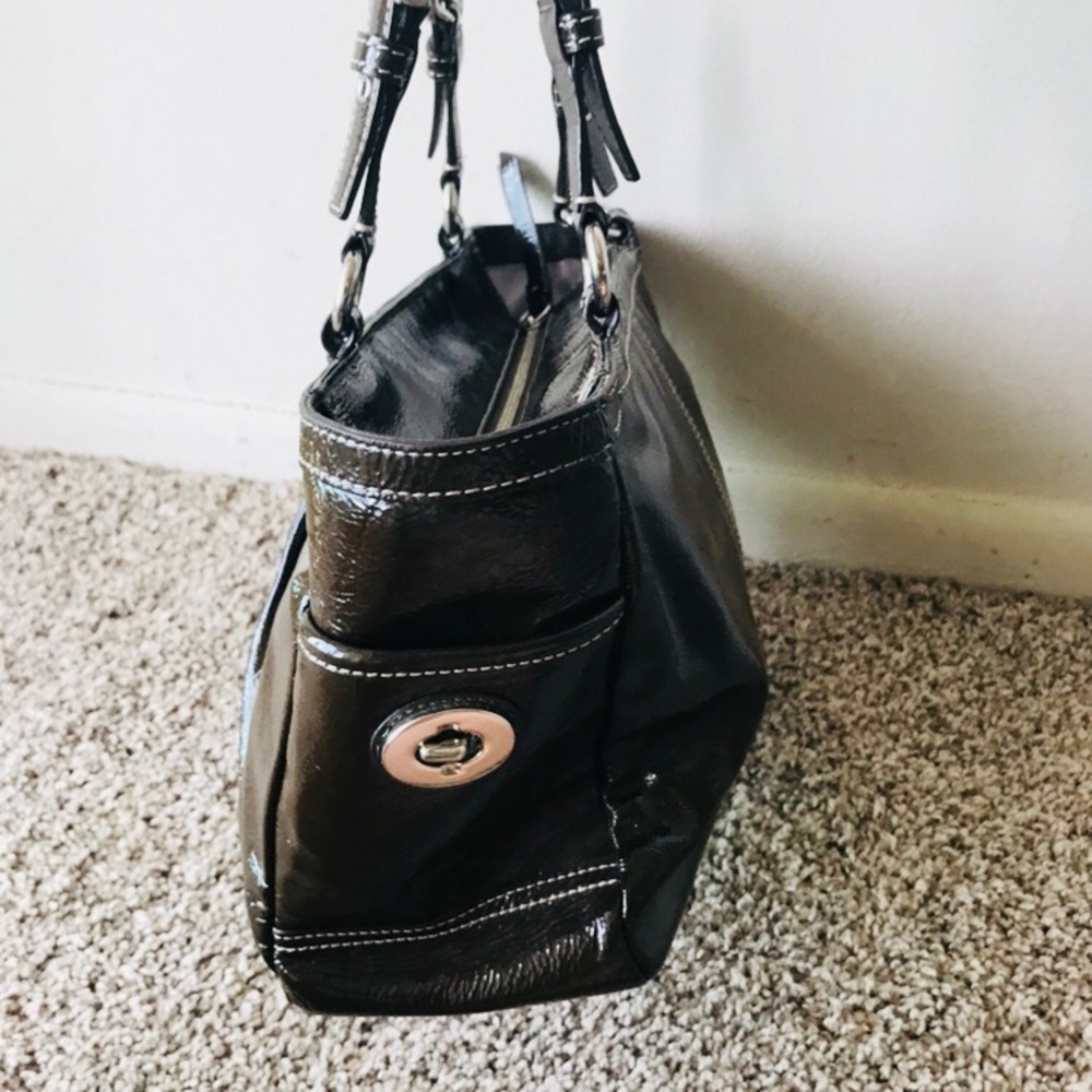 Coach Brown Leather Satchel - Picture 3 of 8